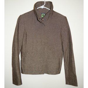 Kenneth Cole Brown Herringbone Blazer